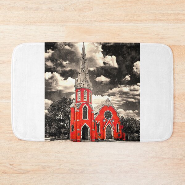 Item preview, Old St. Andrew's Event Venue in Jacksonville, Florida, isolated on black and white designed and sold by NickoPrints.
