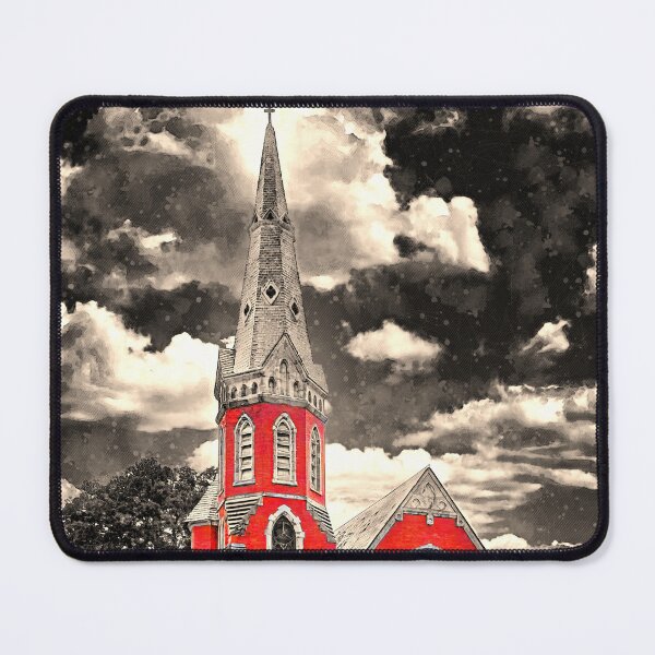 Item preview, Old St. Andrew's Event Venue in Jacksonville, Florida, isolated on black and white designed and sold by NickoPrints.
