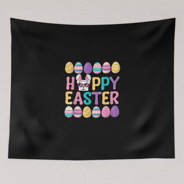 Item preview, Funny French Bulldog Bunny Ear Colorful Easter Eggs Apparel designed and sold by RachelCine.