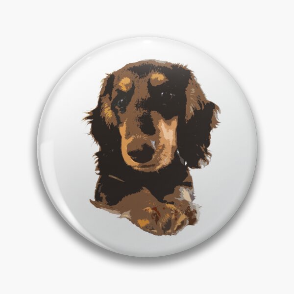 Item preview, Long Haired Dachshund Black And Tan Choco Tan Art designed and sold by SmartPooch.