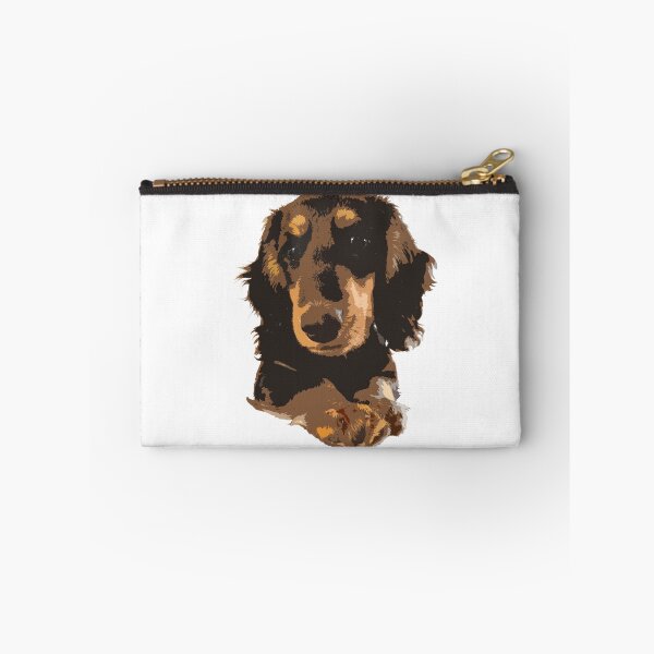 Item preview, Long Haired Dachshund Black And Tan Choco Tan Art designed and sold by SmartPooch.