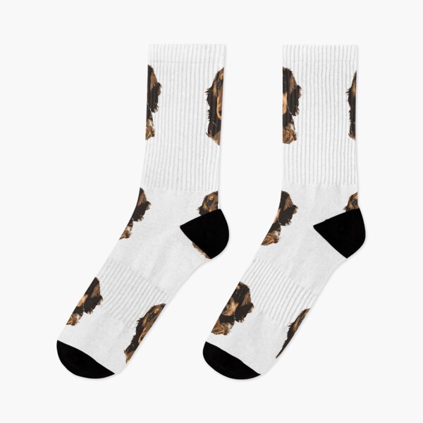Item preview, Long Haired Dachshund Black And Tan Choco Tan Art designed and sold by SmartPooch.