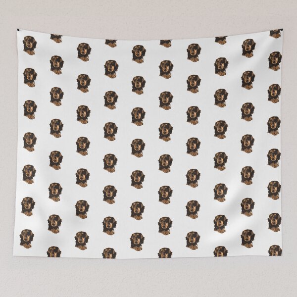 Item preview, Long Haired Dachshund Black And Tan Choco Tan Art designed and sold by SmartPooch.