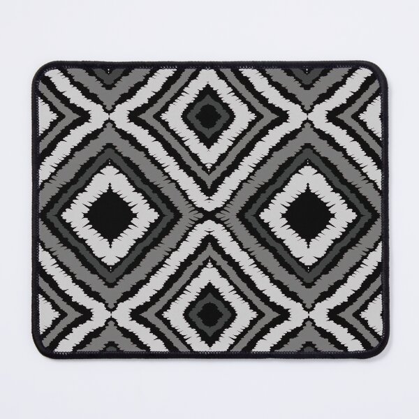 Item preview, Ikat Pattern Black and Gray Colors designed and sold by SoccaTamam.