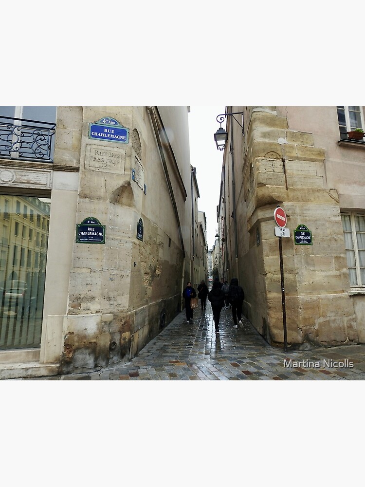 "Rue Charlemagne, Paris " Poster for Sale by martina Redbubble