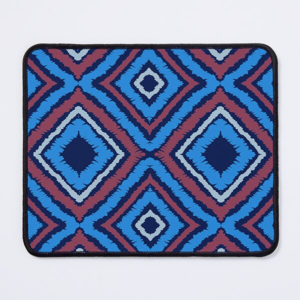 Item preview, Ikat Pattern in Blue,Maroon,Navy and Light Blue Colors designed and sold by SoccaTamam.