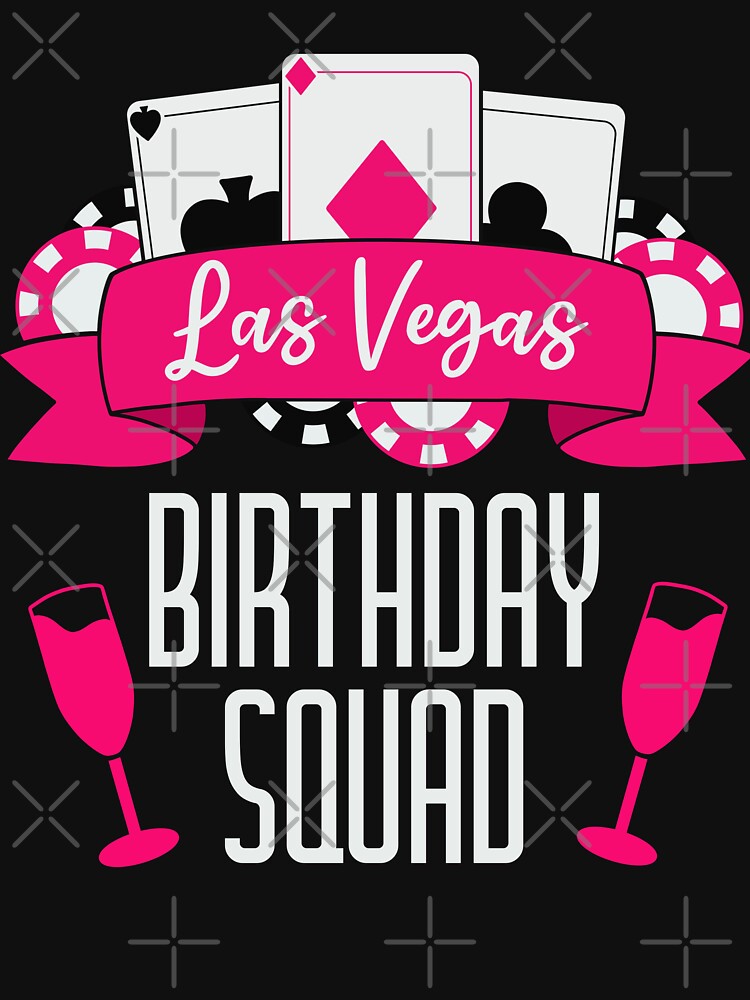 Vegas Birthday Squad For Las Vegas Girls Trip Birthday Party Matching Group  | Greeting Card