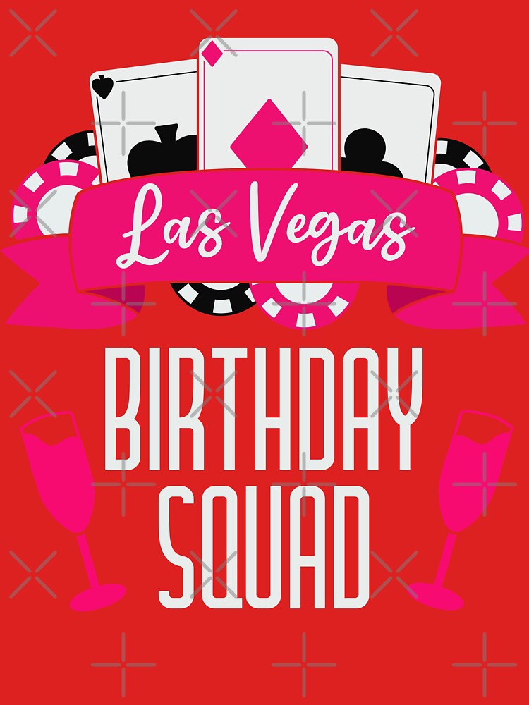 Vegas Birthday Squad For Las Vegas Girls Trip Birthday Party Matching Group  | Greeting Card