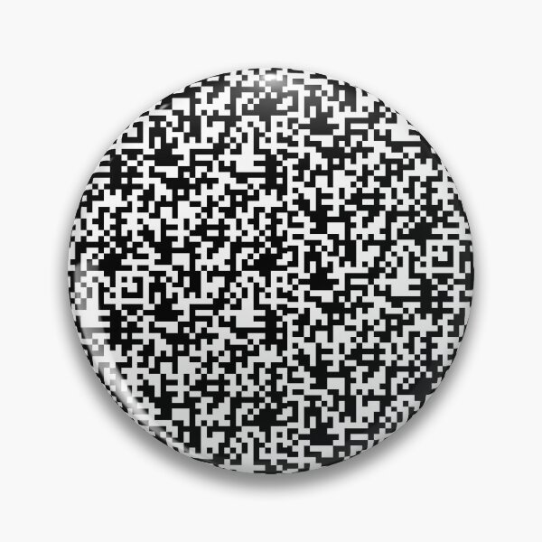 Item preview, Patrón de motivo QR en blanco y negro designed and sold by DFLC Prints.