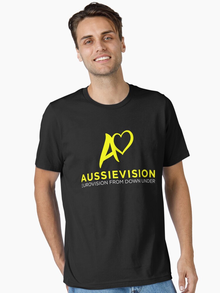 Thumbnail 1 of 7, Essential T-Shirt, Aussievision logo with tagline Classic designed and sold by ElizabethMorel.