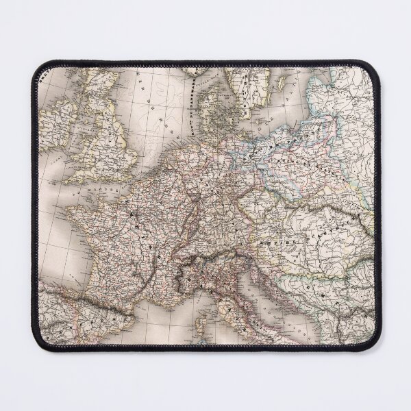 Vista previa del artículo con la obra «Vintage Mapa de Europa Napoleónico Imperio Francés 1812», diseñado y vendido por philism.