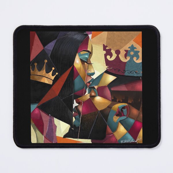Item preview, Black Couple Abstract - Black Love Wall Art - African Couple Poster designed and sold by HerBertTeee.