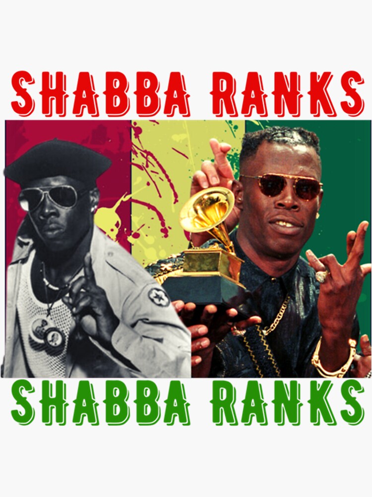 “Shabba Ranks " Sticker for Sale by CrytalLittle999 | Redbubble