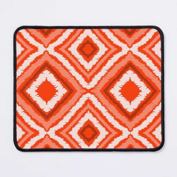 Item preview, Ikat Pattern in Light Pink,Red,Orange and Dark Red Colors designed and sold by SoccaTamam.