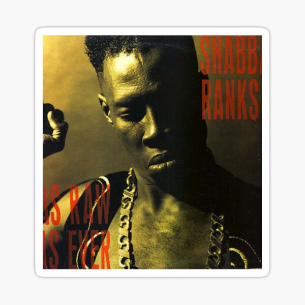 “Shabba Ranks Fanart " Sticker for Sale by CrytalLittle999 | Redbubble