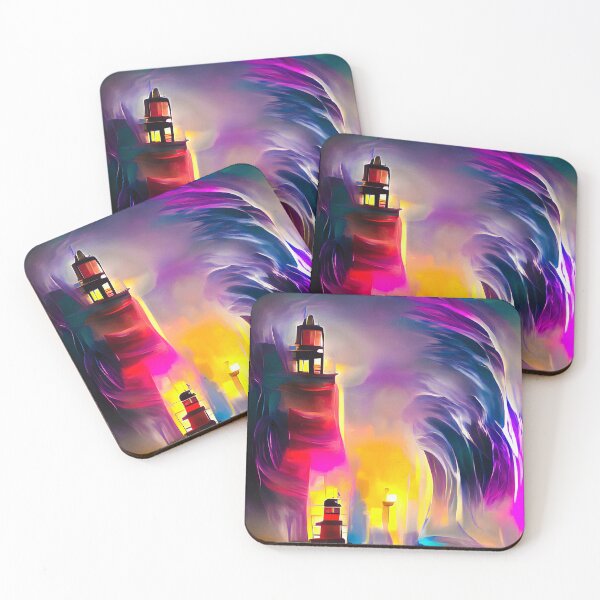 Item preview, Lighthouse 02 Huge Waves designed and sold by mhfoto.