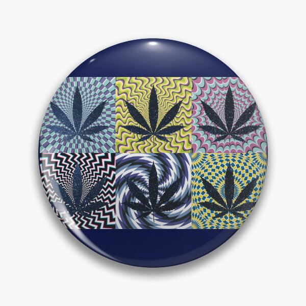 Artikelvorschau, Pot Leaf Pop Art with Retro Colorful Psychedelic Spirals with Space Pot Leaf entworfen und verkauft von YomeHayin.