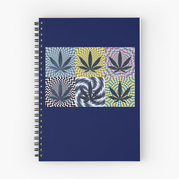 Item preview, Pot Leaf Pop Art with Retro Colorful Psychedelic Spirals with Space Pot Leaf designed and sold by YomeHayin.