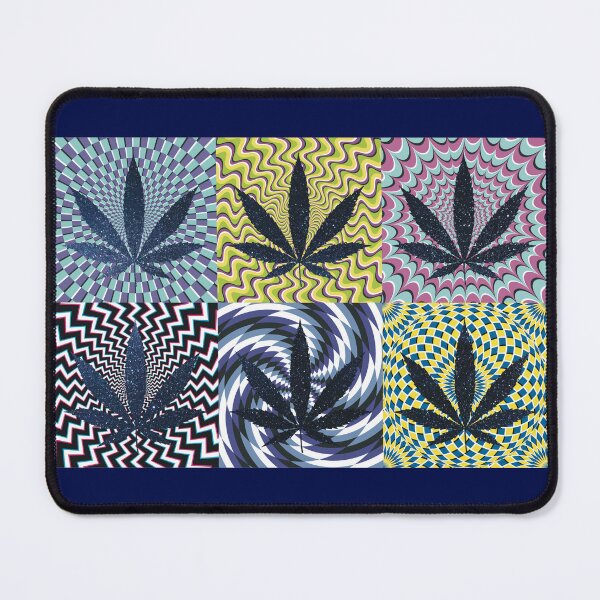 Item preview, Pot Leaf Pop Art with Retro Colorful Psychedelic Spirals with Space Pot Leaf designed and sold by YomeHayin.