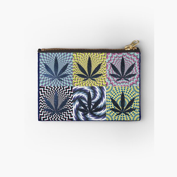 Item preview, Pot Leaf Pop Art with Retro Colorful Psychedelic Spirals with Space Pot Leaf designed and sold by YomeHayin.