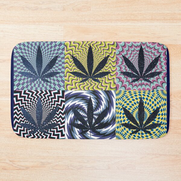 Item preview, Pot Leaf Pop Art with Retro Colorful Psychedelic Spirals with Space Pot Leaf designed and sold by YomeHayin.