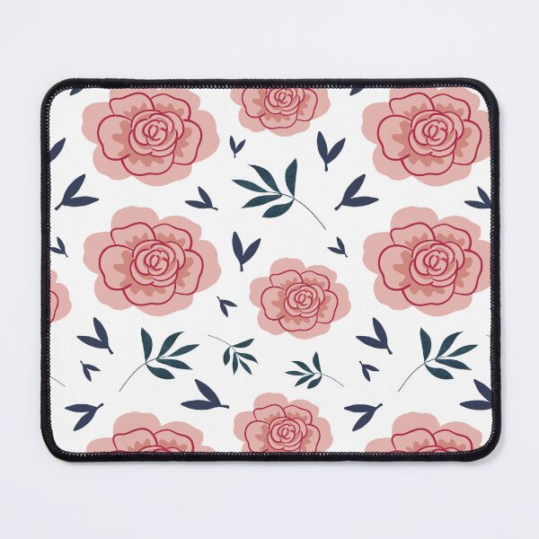 Item preview, Salmon Red Rose With Spruce Blue Leaf Pattern  designed and sold by SeemDev786.