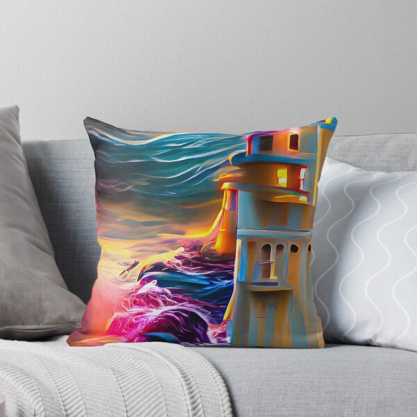 Item preview, Lighthouse 04 Colorful Ocean designed and sold by mhfoto.