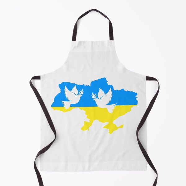 Item preview, yellow-blue map of ukraine and doves of peace. stop war in ukraine designed and sold by Sunshine2504.