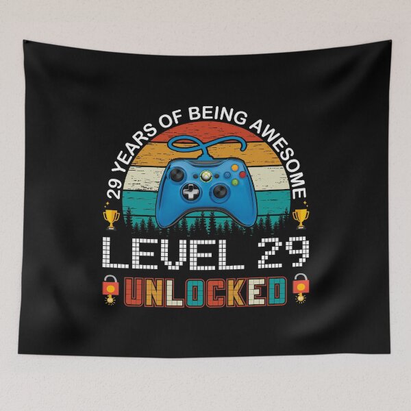 Item preview, 29 Years Of Being Awesome Level 29 Unlocked Gamer designed and sold by PansyBoyd.