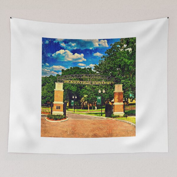 Item preview, The main entrance of Jacksonville University - digital painting designed and sold by NickoPrints.