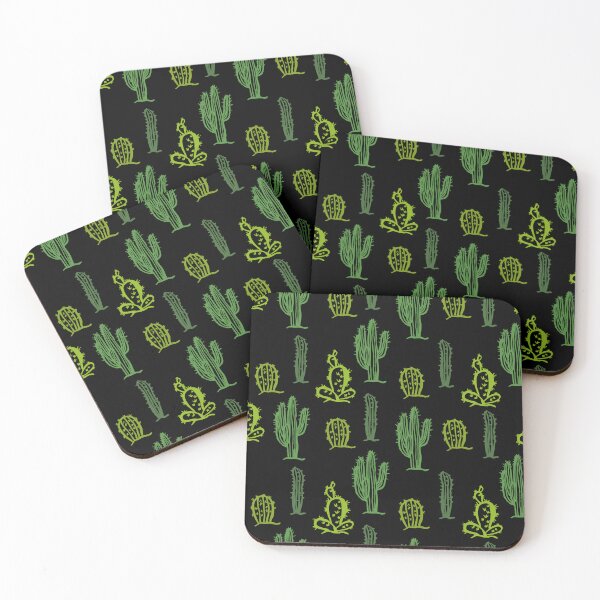 Item preview, Cactus Pattern Black designed and sold by SoccaTamam.