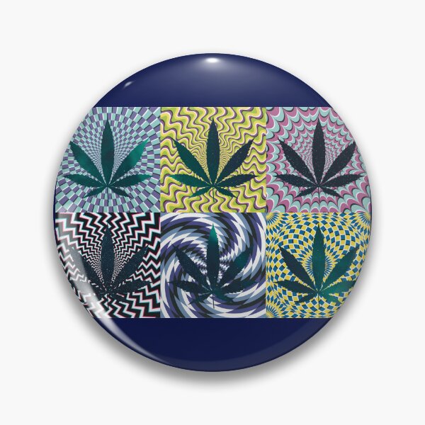 Artikelvorschau, Pot Leaf Pop Art with Retro Colorful Psychedelic Spirals with Space Pot Leaf entworfen und verkauft von YomeHayin.