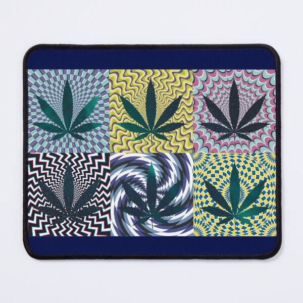 Item preview, Pot Leaf Pop Art with Retro Colorful Psychedelic Spirals with Space Pot Leaf designed and sold by YomeHayin.