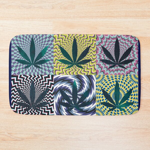 Item preview, Pot Leaf Pop Art with Retro Colorful Psychedelic Spirals with Space Pot Leaf designed and sold by YomeHayin.