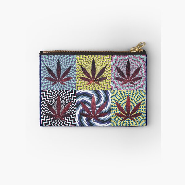 Item preview, Pot Leaf Pop Art with Retro Colorful Psychedelic Spirals with Space Pot Leaf designed and sold by YomeHayin.