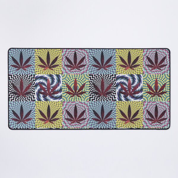 Item preview, Pot Leaf Pop Art with Retro Colorful Psychedelic Spirals with Space Pot Leaf designed and sold by YomeHayin.