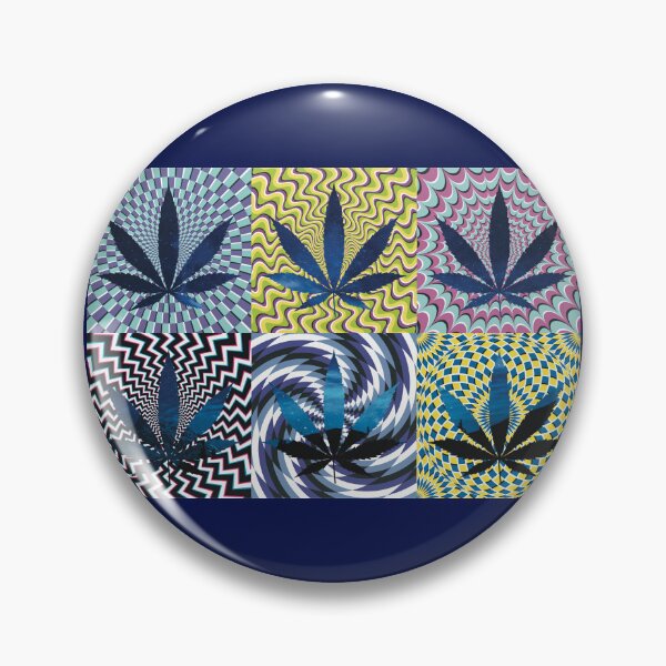 Artikelvorschau, Pot Leaf Pop Art with Retro Colorful Psychedelic Spirals with Space Pot Leaf entworfen und verkauft von YomeHayin.