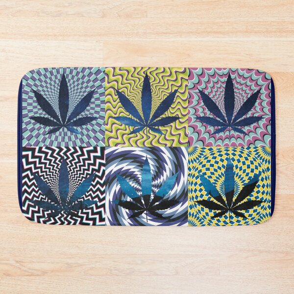 Item preview, Pot Leaf Pop Art with Retro Colorful Psychedelic Spirals with Space Pot Leaf designed and sold by YomeHayin.