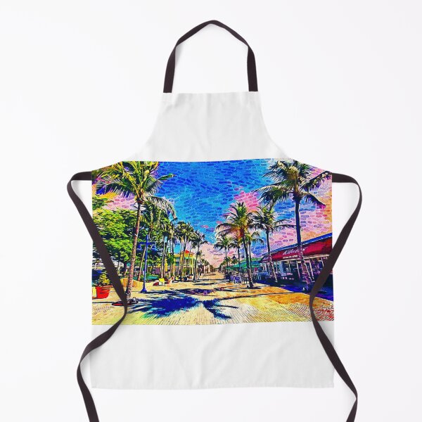 Item preview, Times Square, Fort Myers, at sunrise - impressionist painting designed and sold by NickoPrints.