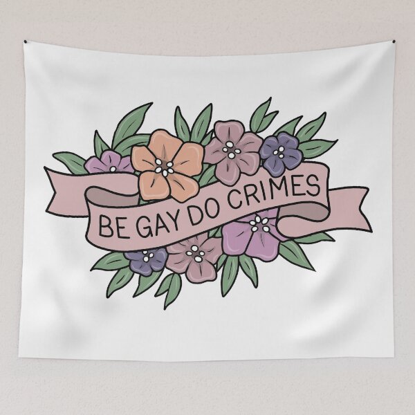 Item preview, Be Gay Do Crimes designed and sold by ValentinaHramov.