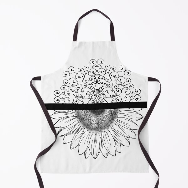 Item preview, Beautiful sketch of a tattoo - a sunflower with an ornament. idea for invitation design. Freehand sketching illustration. designed and sold by Sunshine2504.