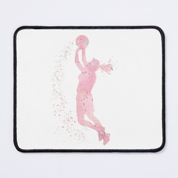 Item preview, Basketball Girl Player Watercolor Blush Pink designed and sold by LotusGifts.