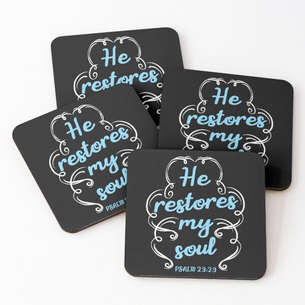 Item preview, He restores my soul | PSALM 23:23 designed and sold by I'm  Redz.