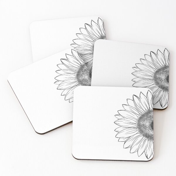 Item preview, Detailed sketch of a sunflower flower. beautiful idea for a flower tattoo. sunflower design for invitation. Freehand sketching illustration.  designed and sold by Sunshine2504.