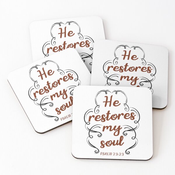 Item preview, He restores my soul | PSALM 23:23 designed and sold by I'm  Redz.