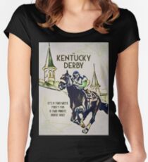 Es ist wieder Kentucky Derby Zeit! Tailliertes Rundhals-Shirt