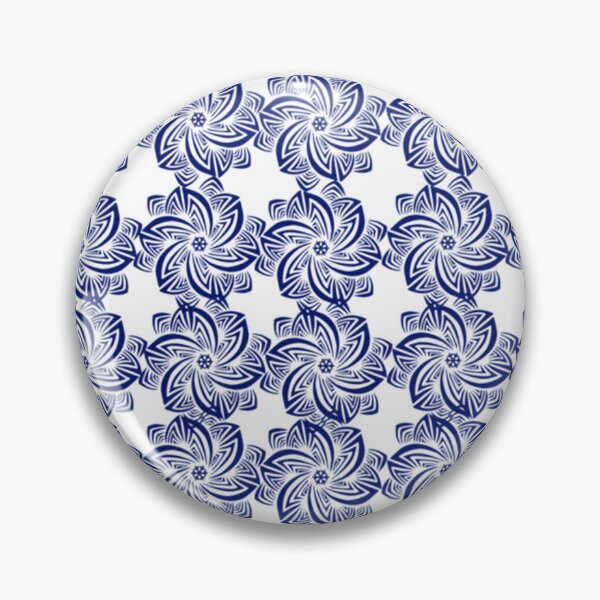 Item preview, Blue Batik Flower       designed and sold by ImpossibleC.