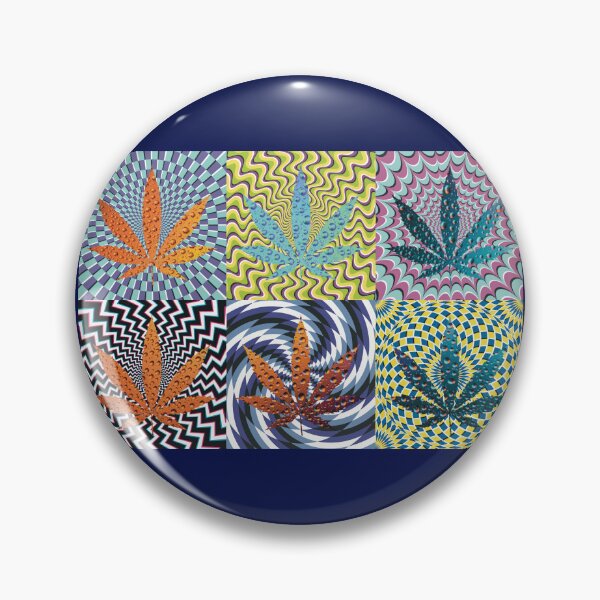 Artikelvorschau, Pot Leaf Pop Art with Retro Colorful Psychedelic Spirals with Colorful Bubbles Pot Leaf entworfen und verkauft von YomeHayin.