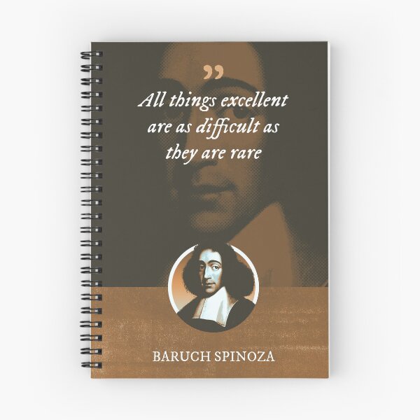Item preview, Baruch Spinoza - All things excellent are as difficult as they are rare designed and sold by Syahrasi.