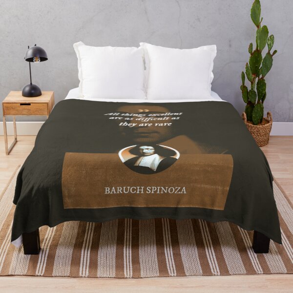 Item preview, Baruch Spinoza - All things excellent are as difficult as they are rare designed and sold by Syahrasi.